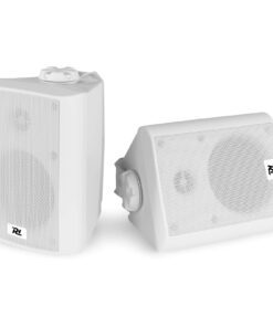 Retourdeal - Power Dynamics witte 100W 2-weg luidsprekers voor wand en