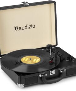Audizio RP114BK - Retro platenspeler in zwarte koffer - platenspeler