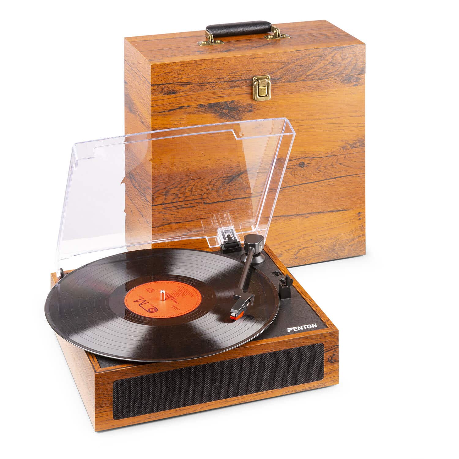 Retourdeal - Fenton RP170L platenspeler met Bluetooth en bijpassende
