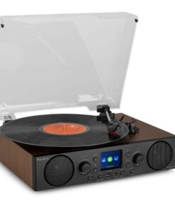 Audizio Tulsa platenspeler met Bluetooth, DAB radio en USB
