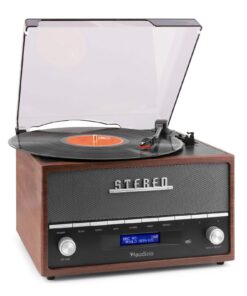 Retourdeal - Audizio Frisco - Retro platenspeler met ingebouwde DAB+