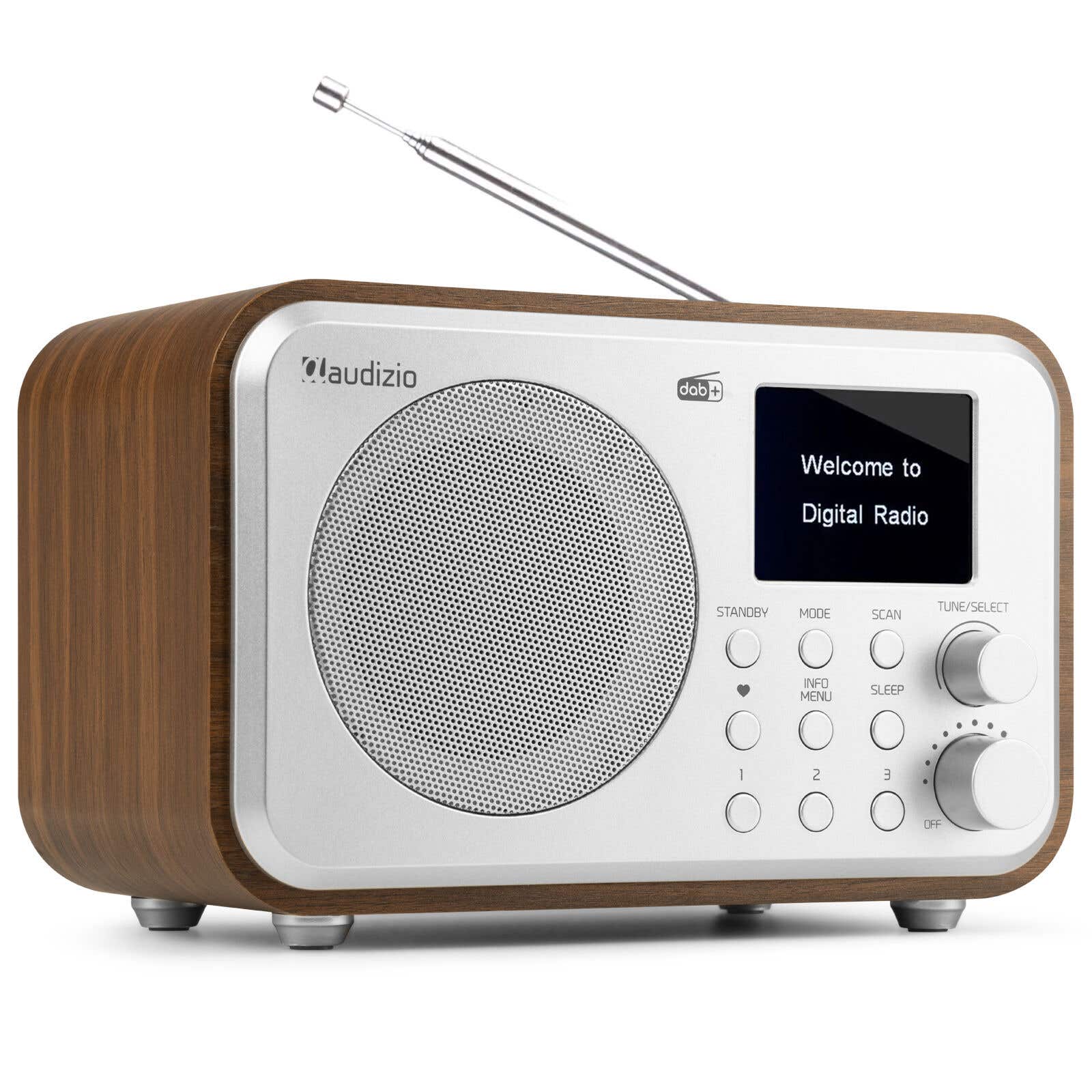 Audizio Milan draagbare DAB radio met Bluetooth, FM radio en accu -