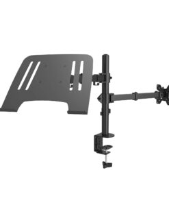 Audizio CMA10L monitor arm met laptopstandaard - Universele monitor