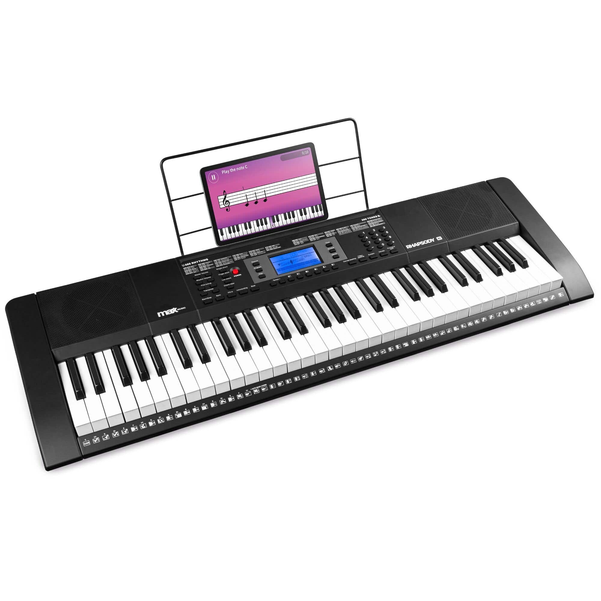 Retourdeal - MAX Rhapsody61 elektronisch keyboard piano met 61 toetsen