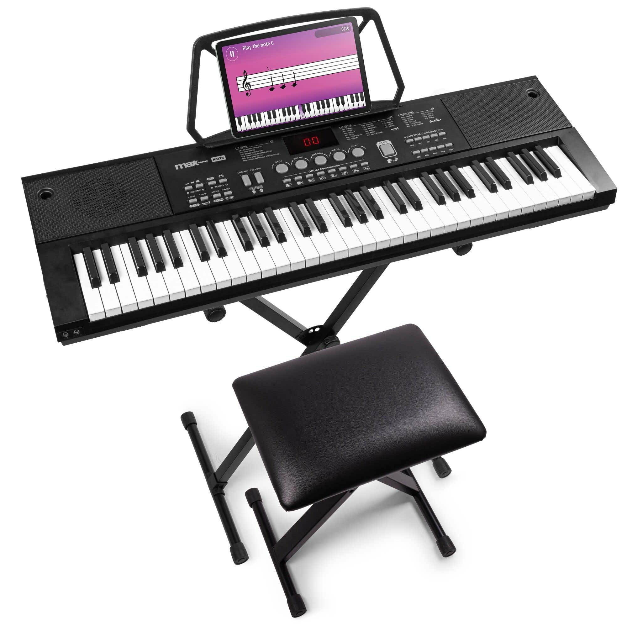 Retourdeal - MAX KB15 keyboard set met standaard, bankje en