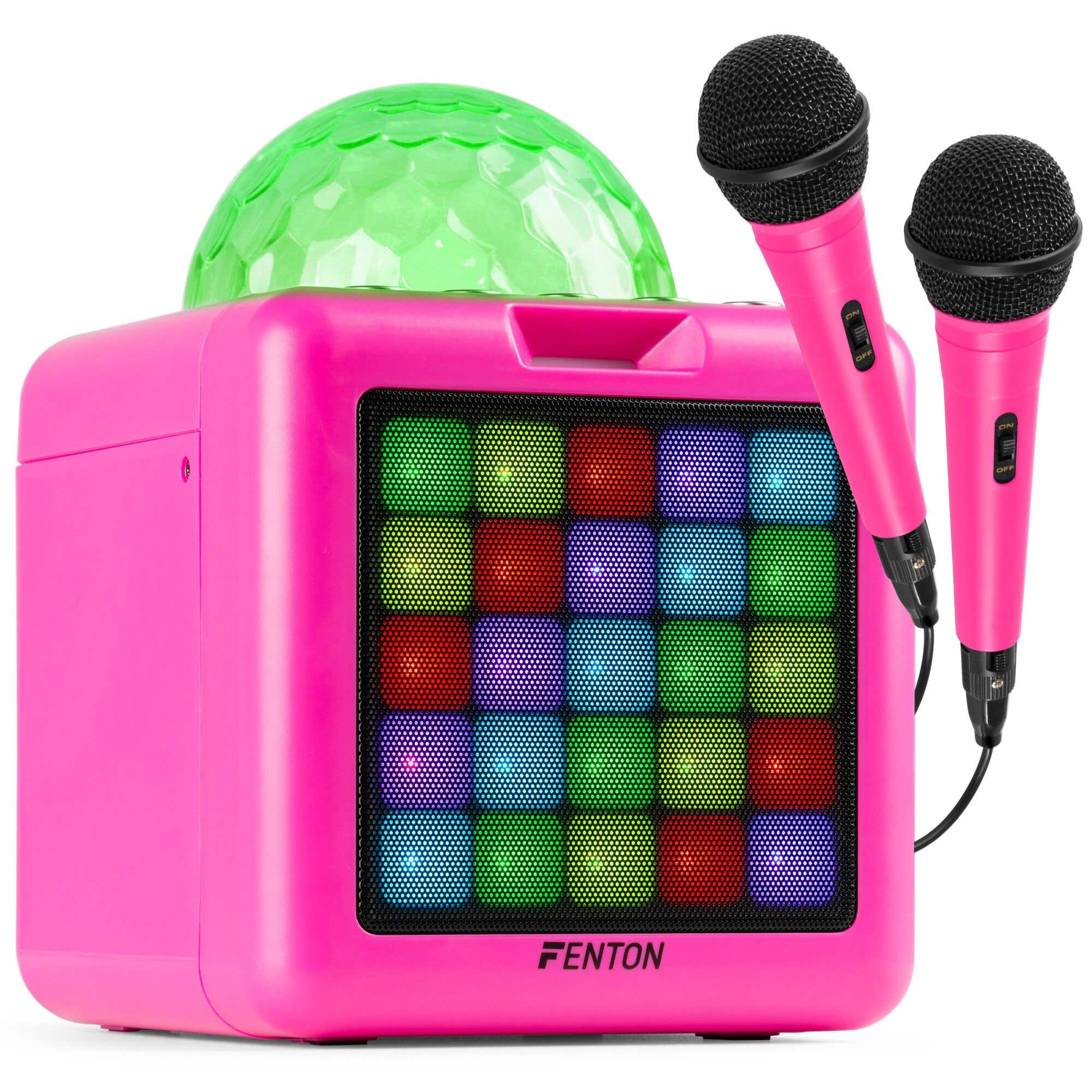 Fenton KAR15P karaokeset met Bluetooth en 2 microfoons - Inclusief