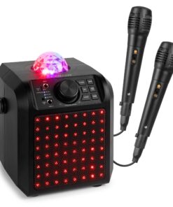 Fenton KAR55B karaoke set met 2 microfoons - Karaoke speaker met