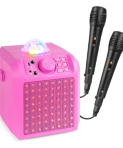 Fenton KAR55P karaoke set met 2 microfoons - Karaoke speaker met