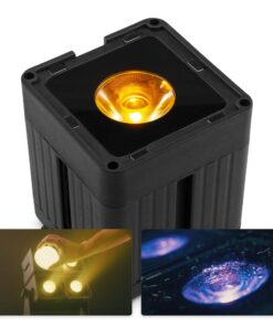Beamz Professional KUBE20BK - IP65 - RGBWA-UV - Uplight op accu voor