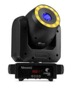 BeamZ Cobra 100R spot 100 Watt Moving Head met RGB LED Ring