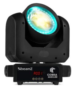 BeamZ Cobra Wash100 moving head met LED ring - CW/WW - 100W