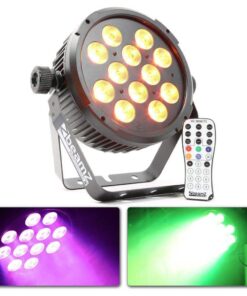 Retourdeal - BeamZ BT300 FlatPAR 12x 10W DMX met afstandsbediening