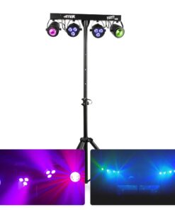 MAX PartyBar1 met 2x RGBW LED spot en 2x Jellymoon incl. statief