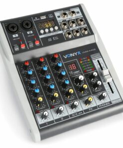 Retourdeal - Vonyx VMM-K402 4 kanaals muziekmixer met Bluetooth en