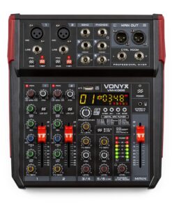 Vonyx VM-KG06 - 6-kanaals mengtafel met Bluetooth, DSP, USB audio