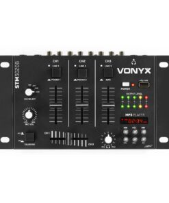 Vonyx STM-3020 4-Kanaals mengpaneel met USB MP3 - Zwart