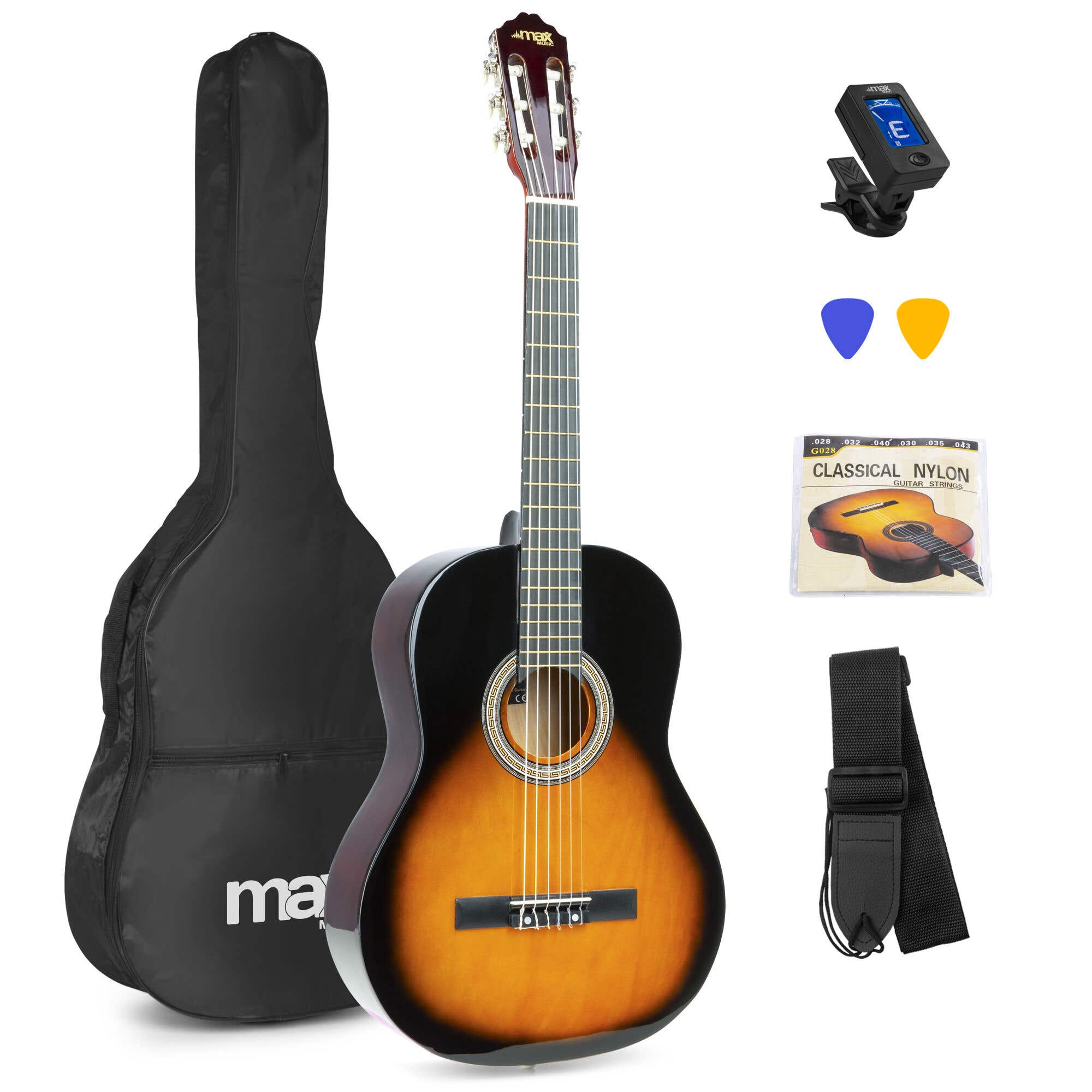 Retourdeal - MAX SoloArt klassieke akoestische gitaar (39") - 4/4 -
