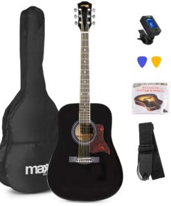 Retourdeal - MAX SoloJam Western akoestische gitaar starterset - Zwart