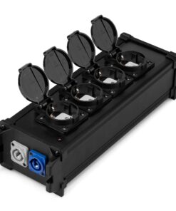 PD Connex PSB40 stroomverdeler met Powercon IN/OUT naar 4x Schuko