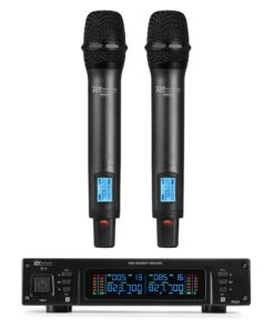 Power Dynamics PD220 UHF microfoonsysteem met 2 draadloze microfoons -