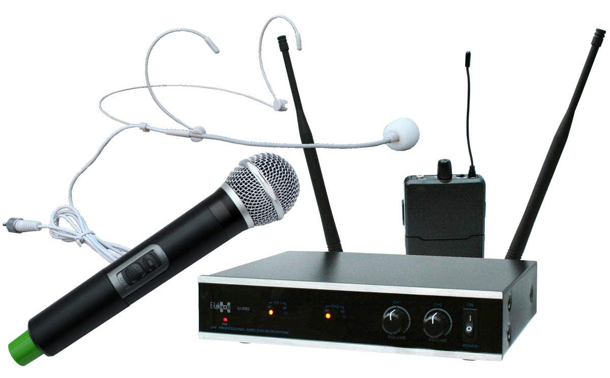 E-Lektron IU-2082HM draadloze UHF microfoonset - Handmicrofoon en