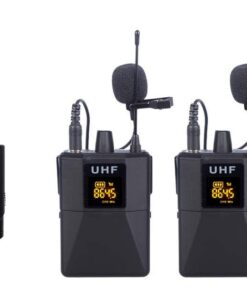 E-Lektron U-2B draadloze plug-in UHF microfoonset - 2 dasspeld