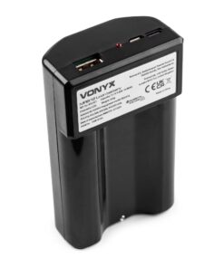 Vonyx MRB12 Lithium-ion 12V accu met lader - Extra accu voor megafoons