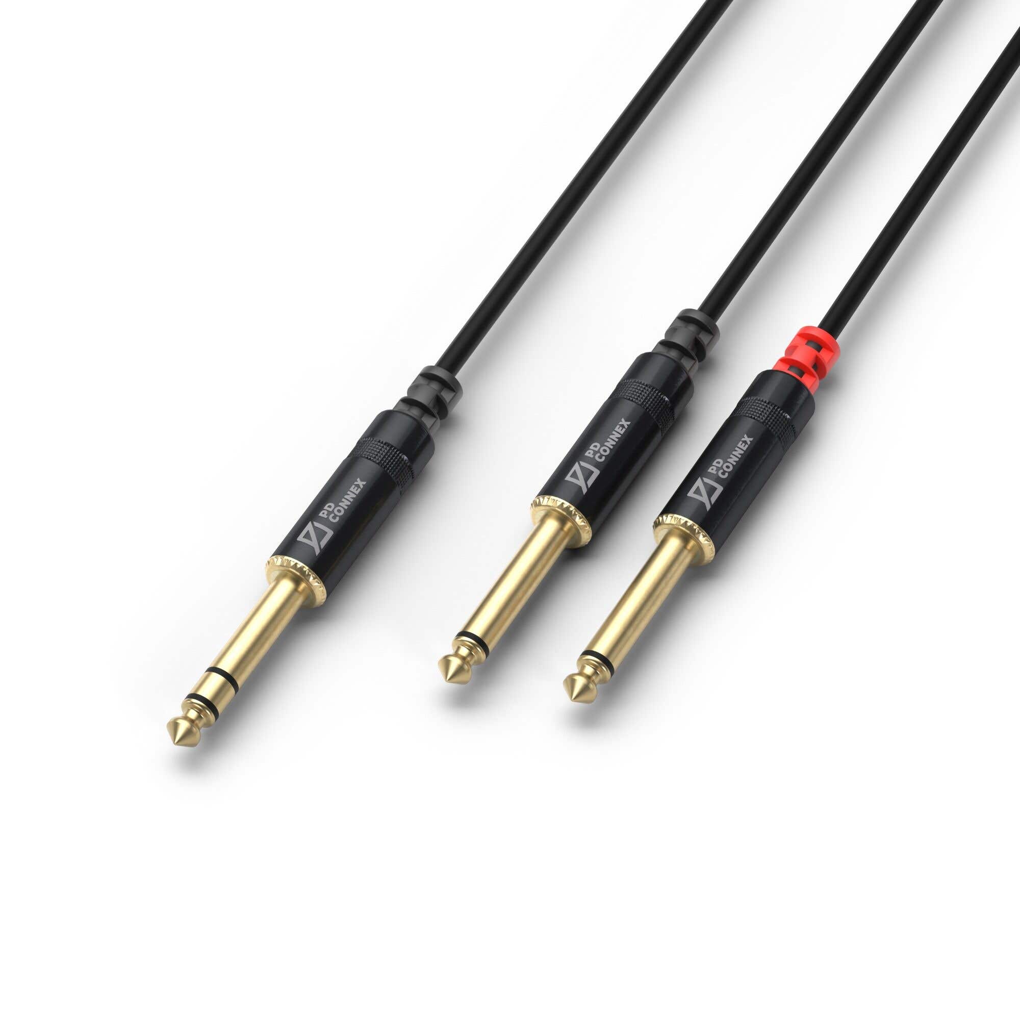 PD Connex Kabel 6.3 Stereo - 2x6.3 Mono 3m