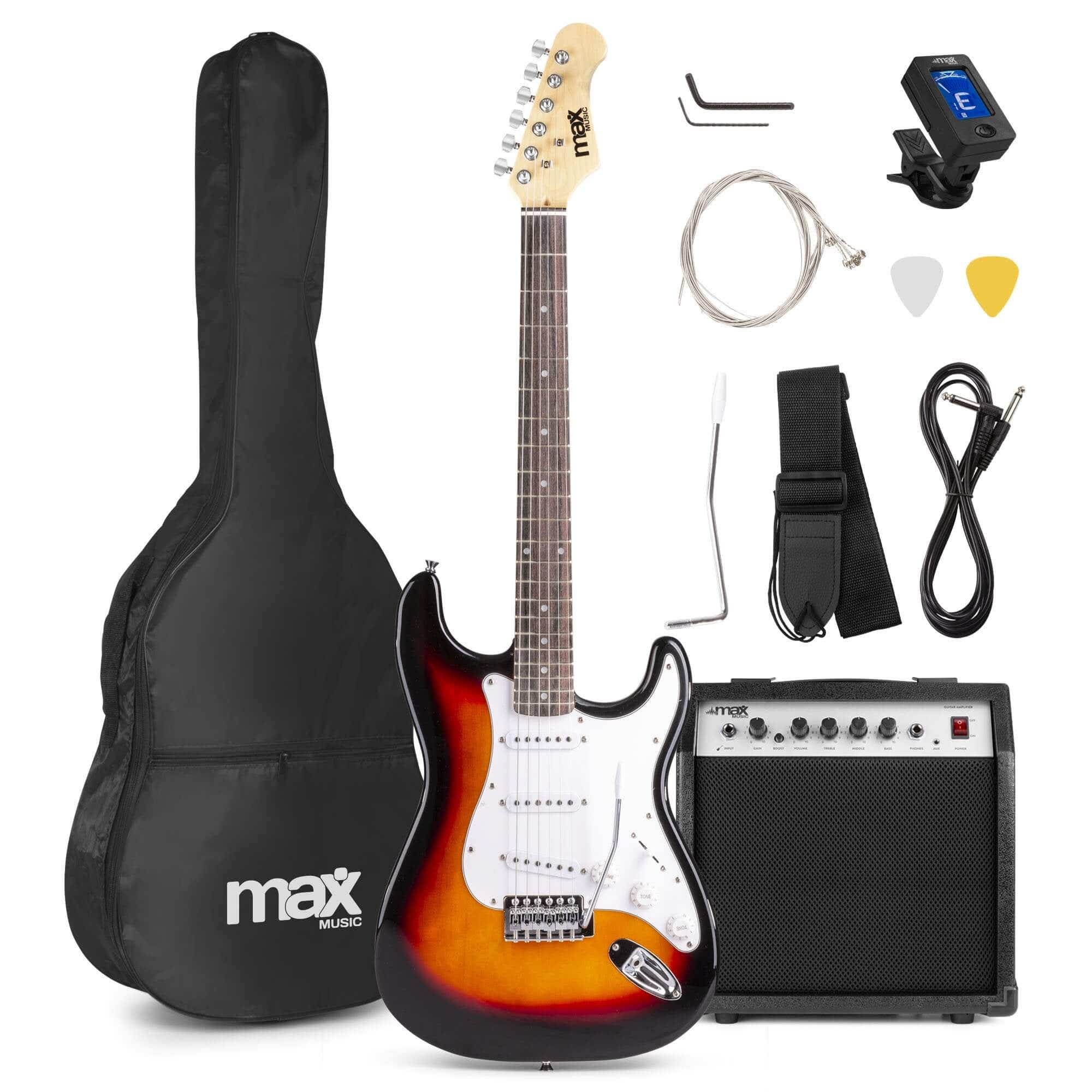 MAX GigKit elektrische gitaar starterset met o.a. 40W versterker - 4/4