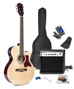 Retourdeal - MAX ShowKit elektrisch akoestische gitaarset 40W -